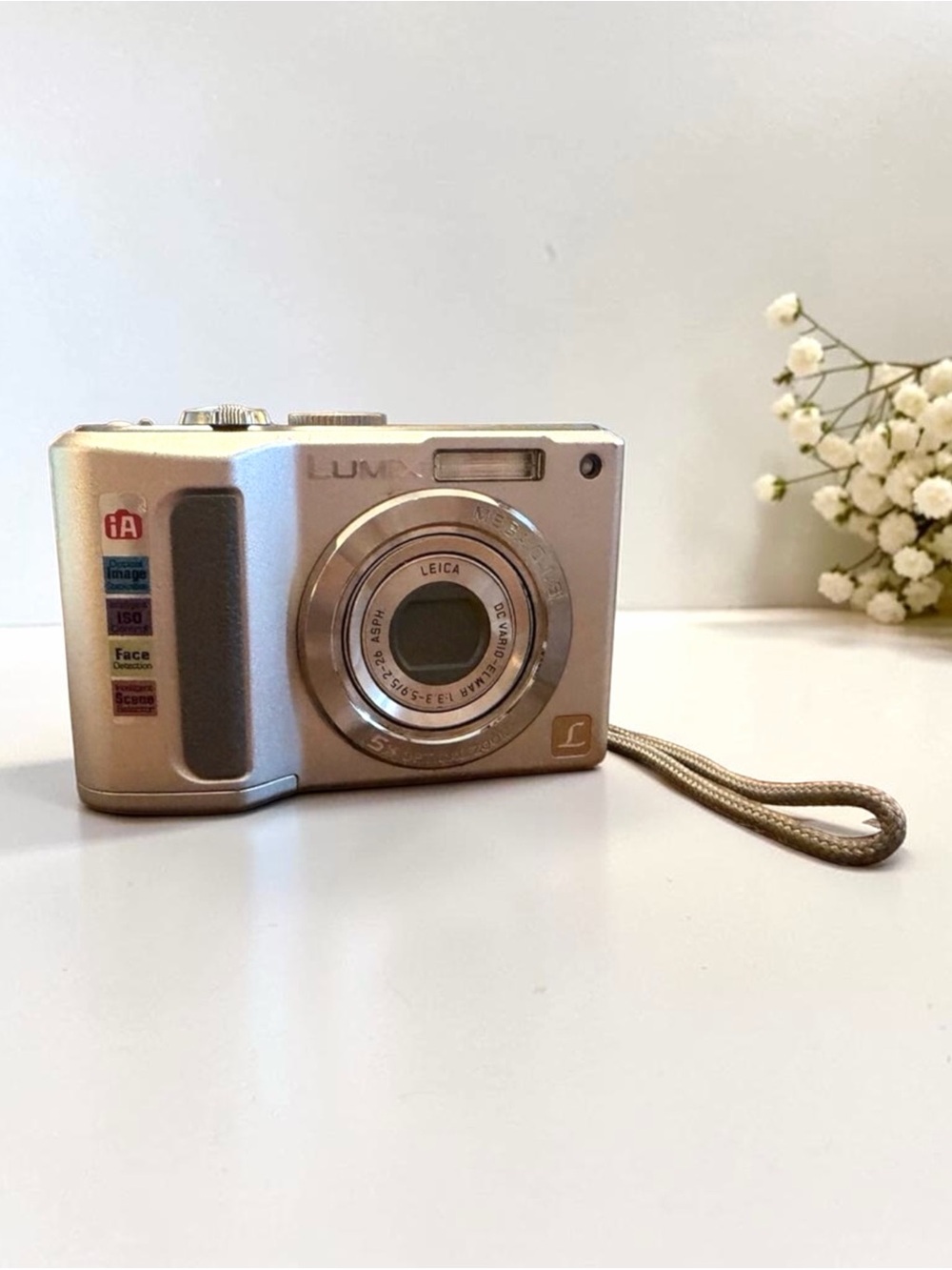 Vintage Digital Camera Panasonic Lumix DMC-LZ8 8.1MP  Black 5x Zoom TESTED WORKS